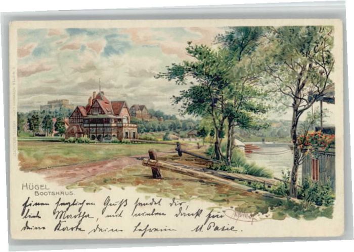 Huegel Essen ootshaus Künstler Schlüter x