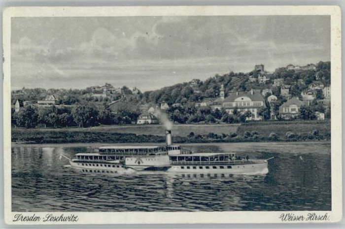 DRESDEN Elbe Loschwitz Dampfer Dresden Weisser Hirsch