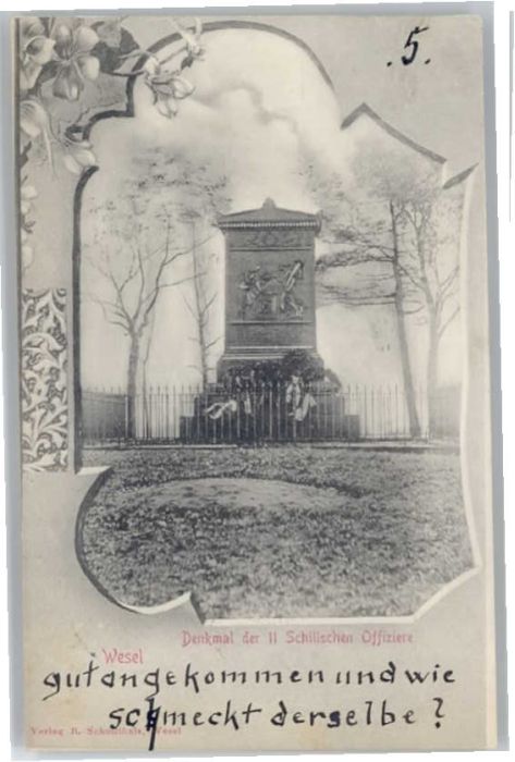Wesel Rhein Denkmal Schill Offizier