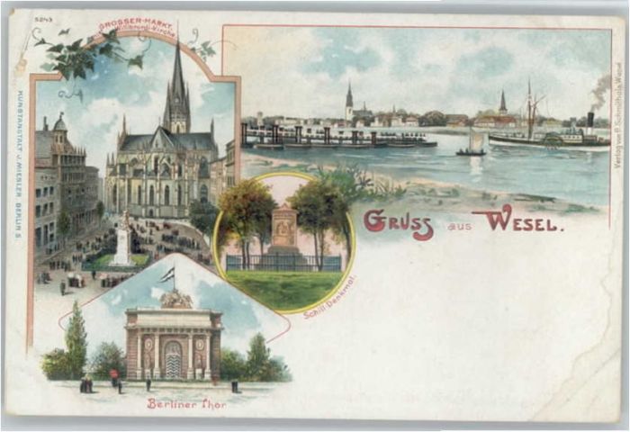 Wesel Rhein Berliner Tor Schill-Denkmal Willibrordi