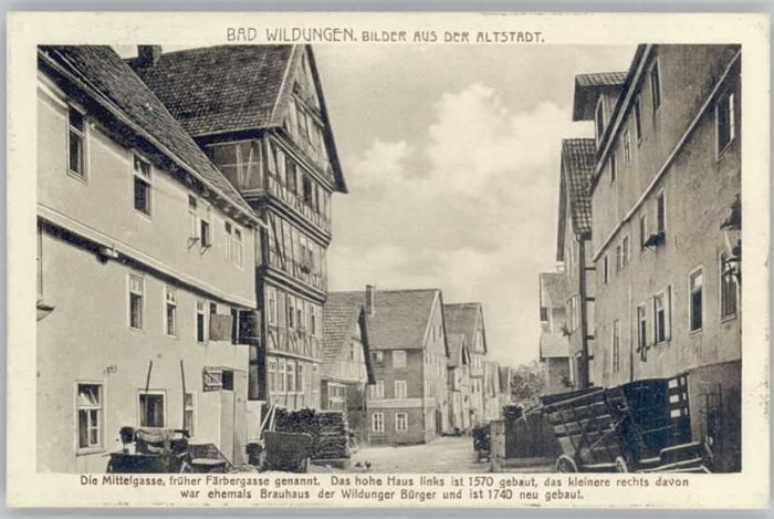 Bad Wildungen Mittelgasse Färbergasse
