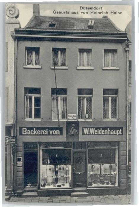 Duesseldorf äckerei Weidenhaupt Geburtshaus Heinric