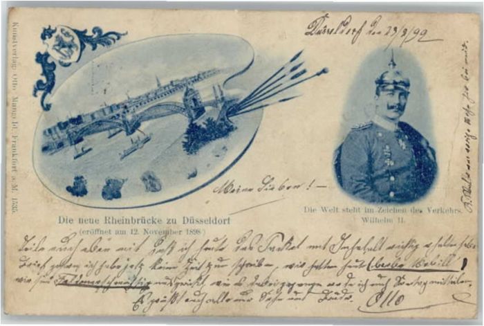 Duesseldorf aiser Wilhelm II Rheinbrücke x