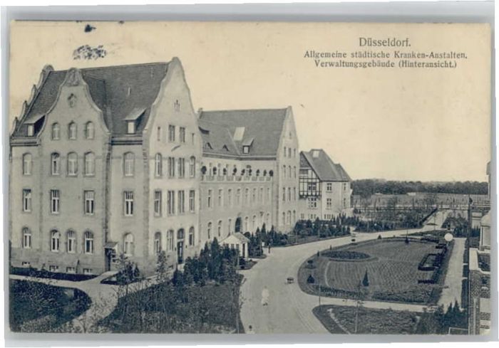 DuessELDORF CITY erwaltungsgebaeude Krankenanstalt x