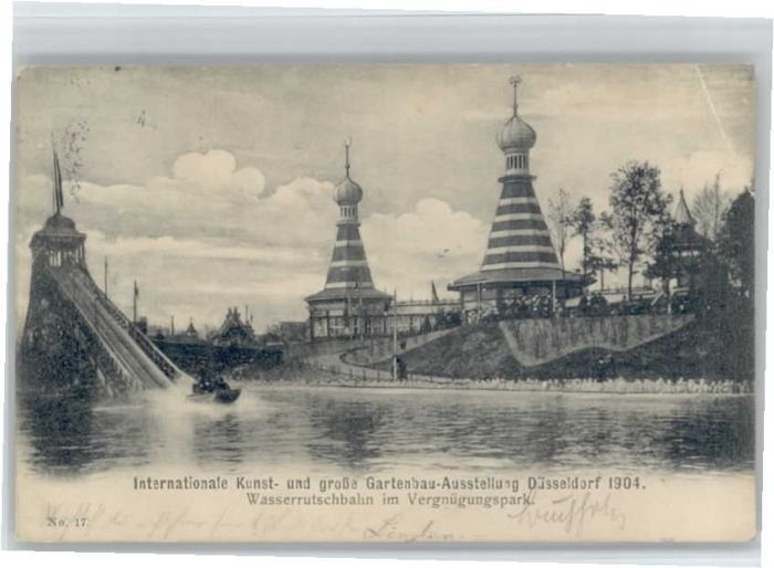 DuessELDORF CITY usstellung Wasserrutschbahn