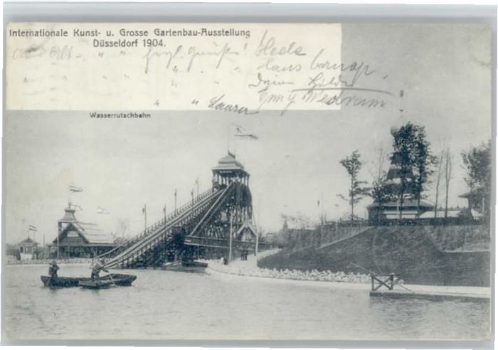 DuessELDORF CITY usstellung Wasserrutschbahn