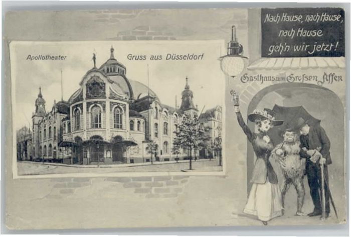 Duesseldorf pollotheater Gasthaus zum Grossen Affen