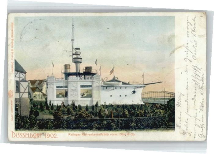 DuessELDORF CITY atinger Roehrenkesselfabrik Ausstellung x