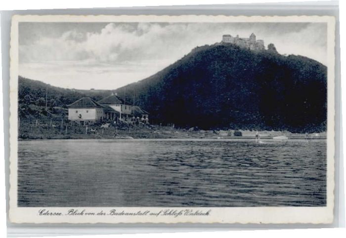 Edersee Badeanstalt Schloss Waldeck