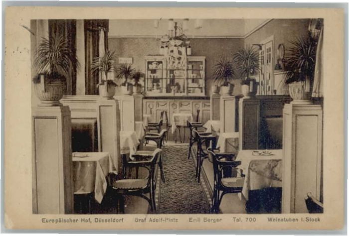Duesseldorf einstube Europäischer Hof Graf Adolf-Pl