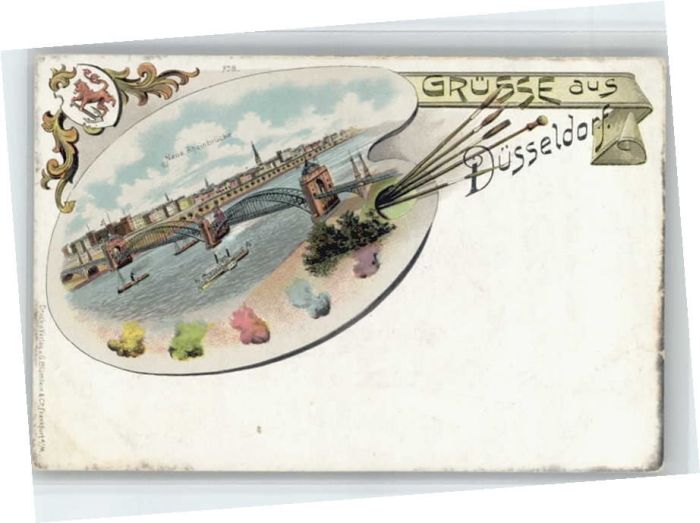 Duesseldorf heinbrücke Malpalette *