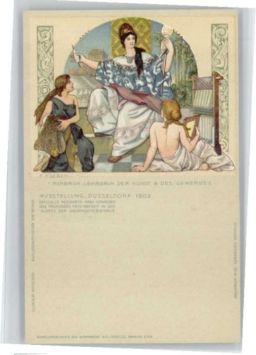 Duesseldorf usstellung Minerva Künstler F. Roeber *
