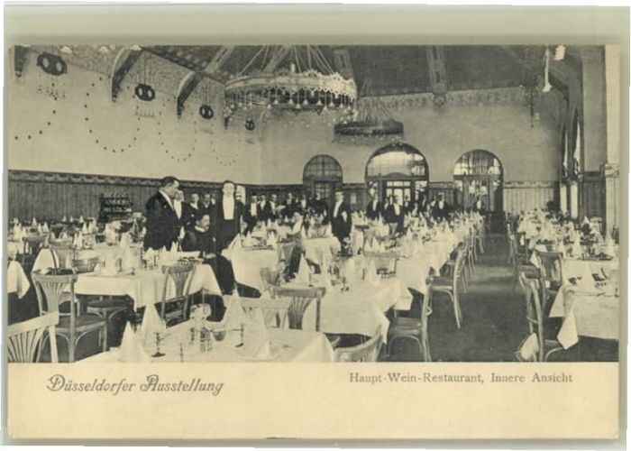 Duesseldorf usstellung Weinrestaurant