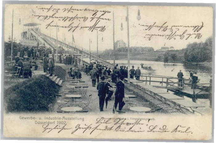 DuessELDORF  CITY usstellung Wasserrutschbahn