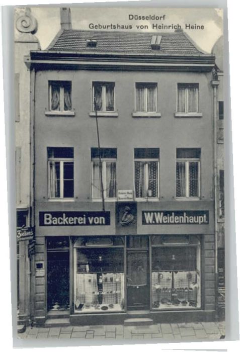 Duesseldorf äckerei W. Weidenhaupt Geburtshaus Hein