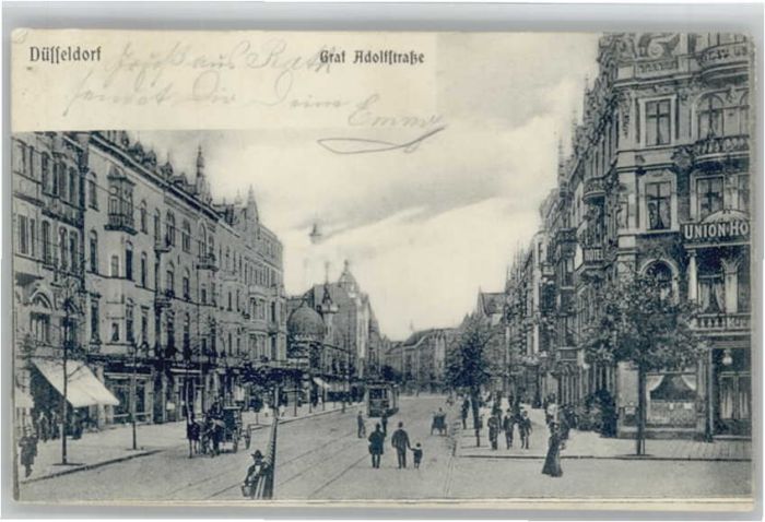 DuessELDORF  CITY raf Adolf Strasse