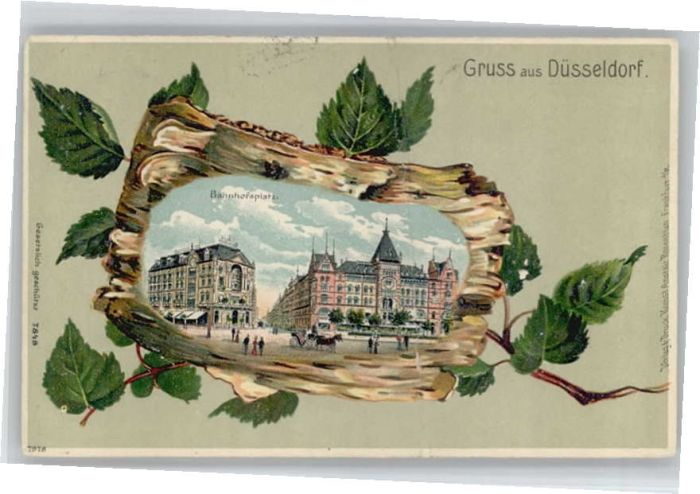 Duesseldorf rägedruck Bahnhofsplatz x