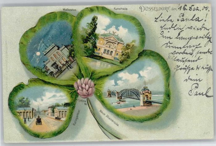 Duesseldorf alkasten Kunsthalle Rheinbrücke Ratinge