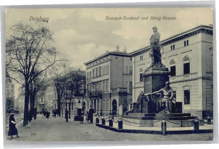 Duisburg Ruhr Duisburg Bismarck-Denkmal Königstrasse