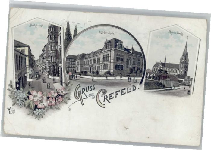 Krefeld Hochstrasse Weberschule Marienkirche