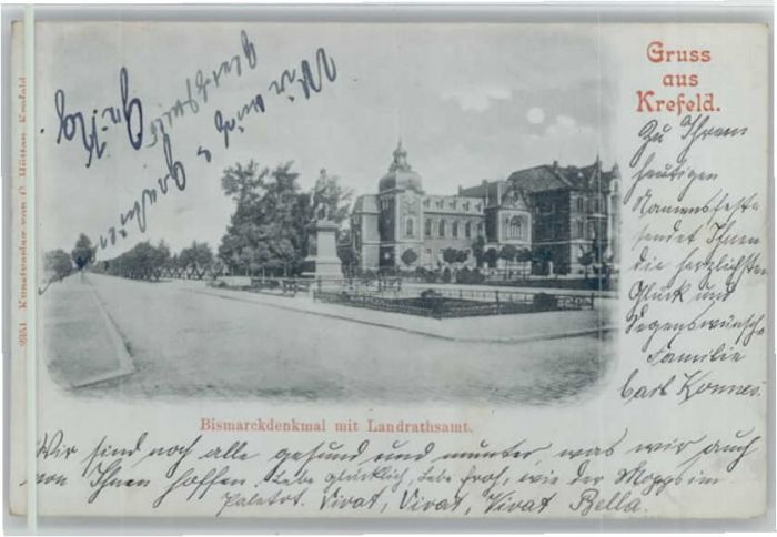 Krefeld Landratsamt Bismarckdenkmal