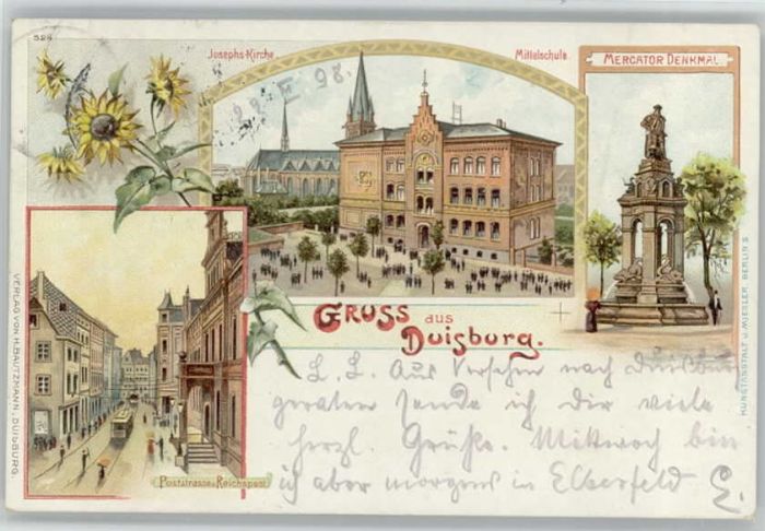 Duisburg Ruhr Duisburg Josephs-Kirche Schule Poststra