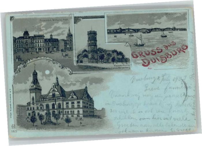 Duisburg Ruhr Duisburg Wasserturm Friedrich Wilhelm P