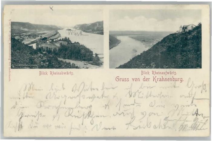 Andernach Krahnenburg Rheinblick