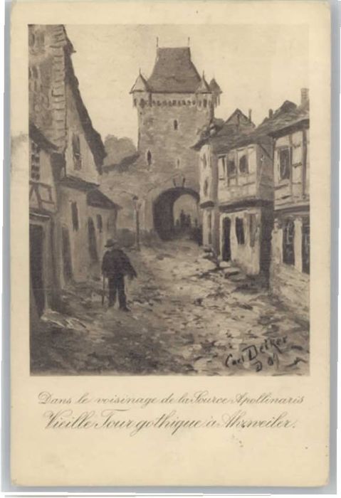 Ahrweiler Ahr Ahrweiler Künstler Carl Deiker Apollina