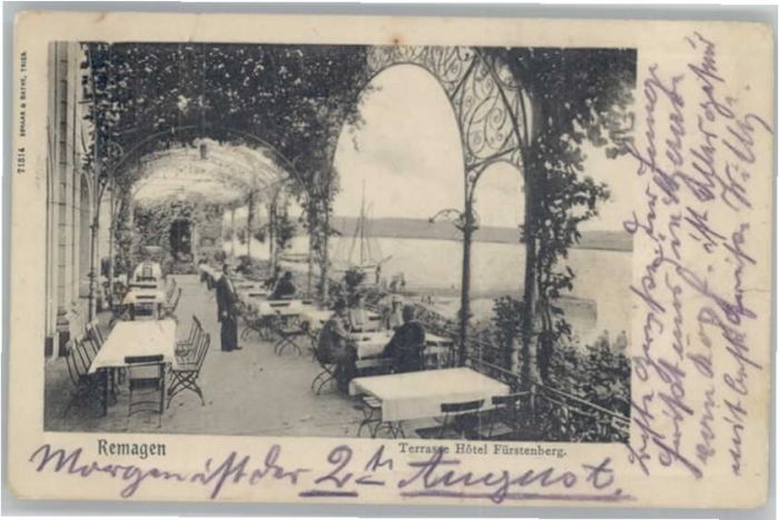 REMAGEN Rheinland-Pfalz Hotel Fuerstenberg Terrasse