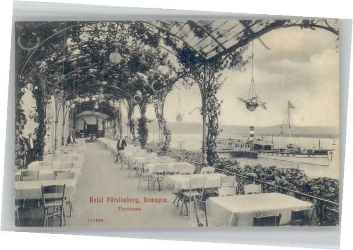 REMAGEN Rheinland-Pfalz Hotel Fuerstenberg Terrasse