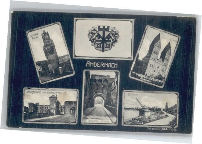 Andernach Runder Turm Pfarrkirche Schlossruine Rh