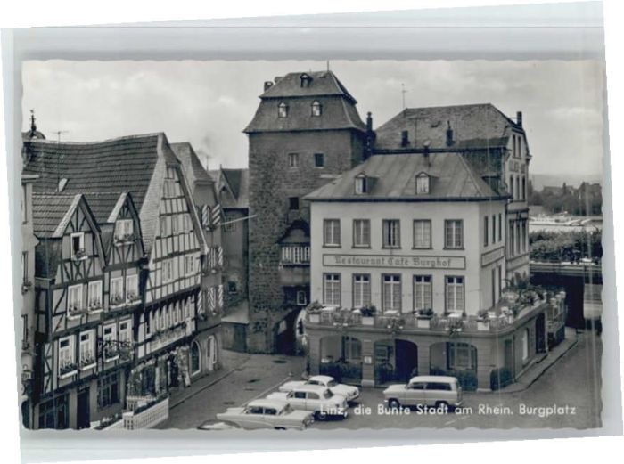 Linz Rhein Linz Burgplatz Restaurant Cafe Burghof