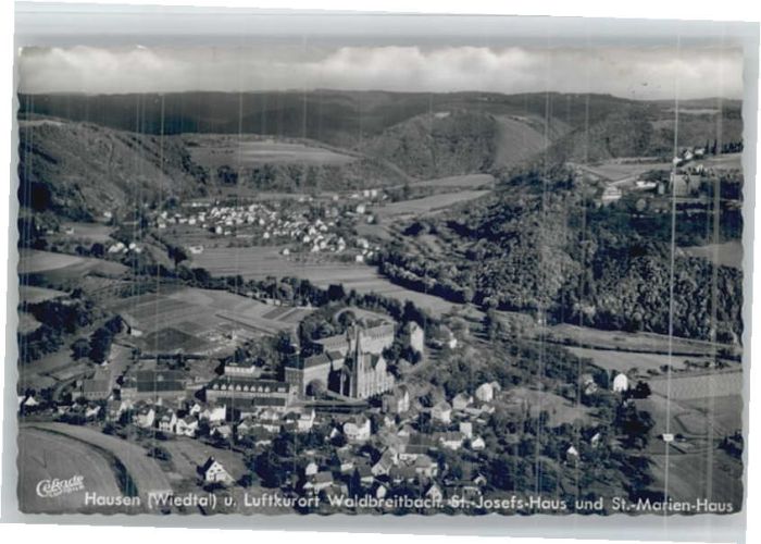 Hausen Wied Fliegeraufnahme Waldbreitbach St. Josef