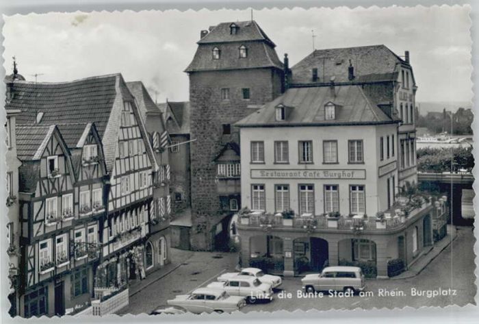 Linz Rhein Linz Burgplatz Restaurant Cafe Burghof