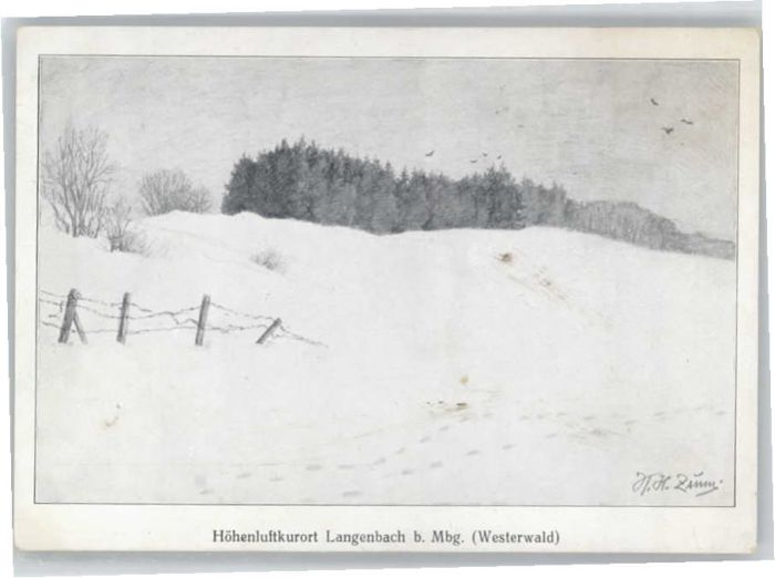 Langenbach Bad Marienberg Künstler Karl Heinrich Zunn