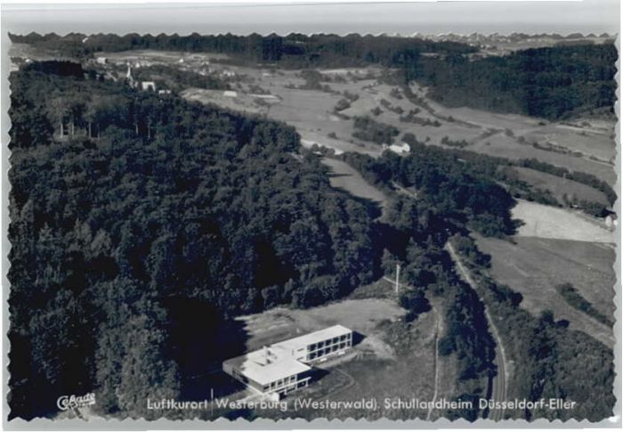 Westerburg Westerwald Fliegeraufnahme Schullandheim Düsseldor
