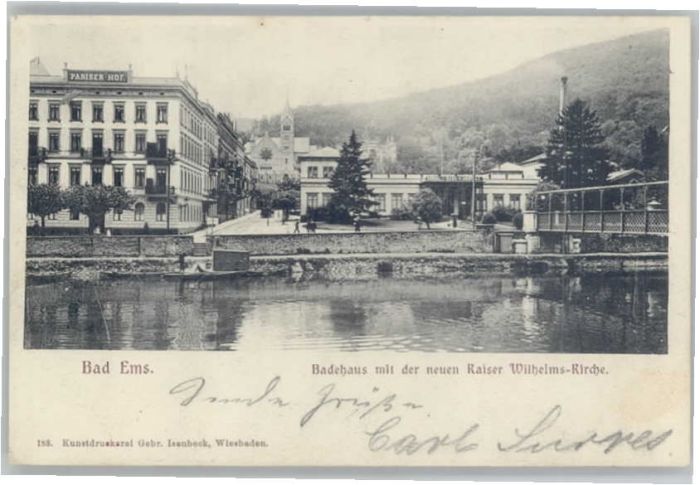 Bad Ems Badehaus Kaiser Wilhelms-Kirche