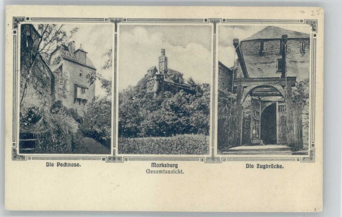 Braubach Rhein Braubach Pechnase Marksburg Zugbrücke