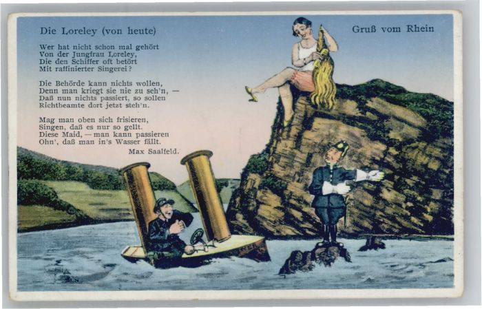 Loreley Lorelei Loreley Künstler Max Saalfeld Gedicht