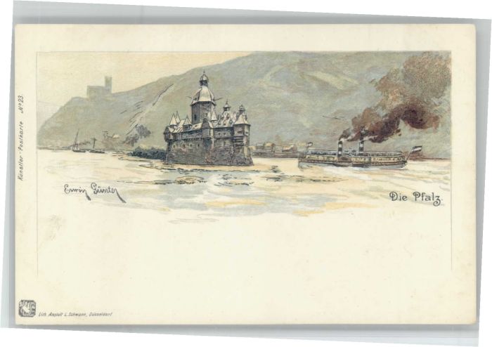 Kaub Pfalz Künstler Erwin Gürnter *