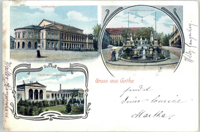 Gotha Thueringen Gotha Theater Verbrennungsofen Jubiläum