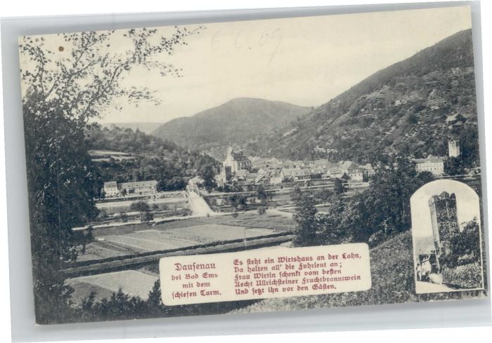 Dausenau Vers Schiefer Turm