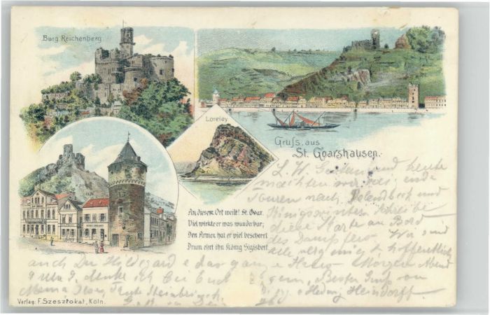 St Goarshausen Burg Reichenberg Lorely Reim