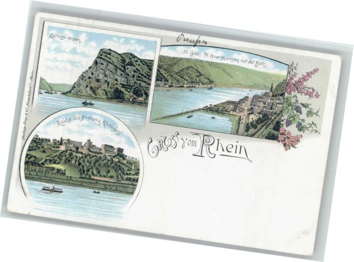 Loreley Lorelei Loreley Ruine Festung Rheinfels Die Kat