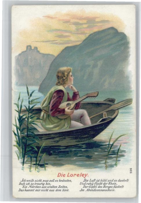 Loreley Lorelei Loreley Reim Prägedruck