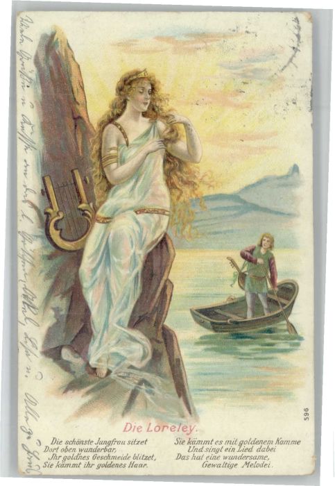 Loreley Lorelei Loreley Reim Prägedruck