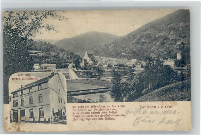 Dausenau Historisches Wirtshaus Zum Lahntal