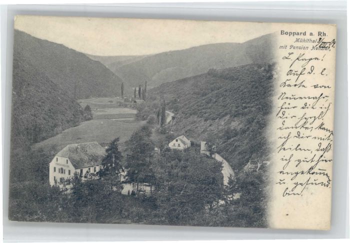 Boppard Rhein Boppard Pension Henzler Mühlthal