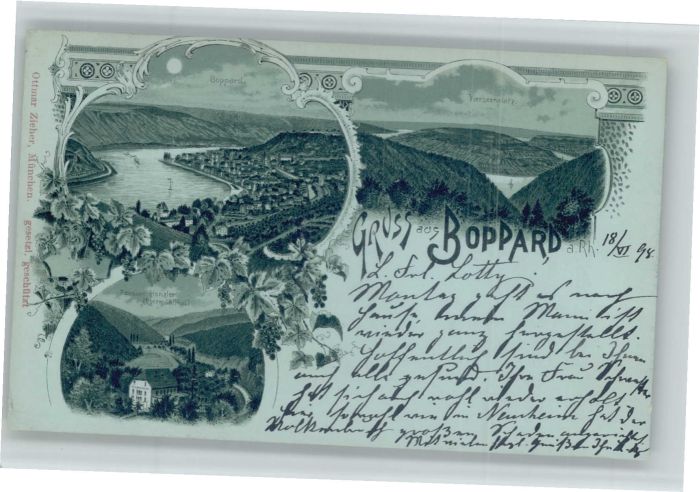 Boppard Rhein Boppard Pension Henzler Obermühltal Vie